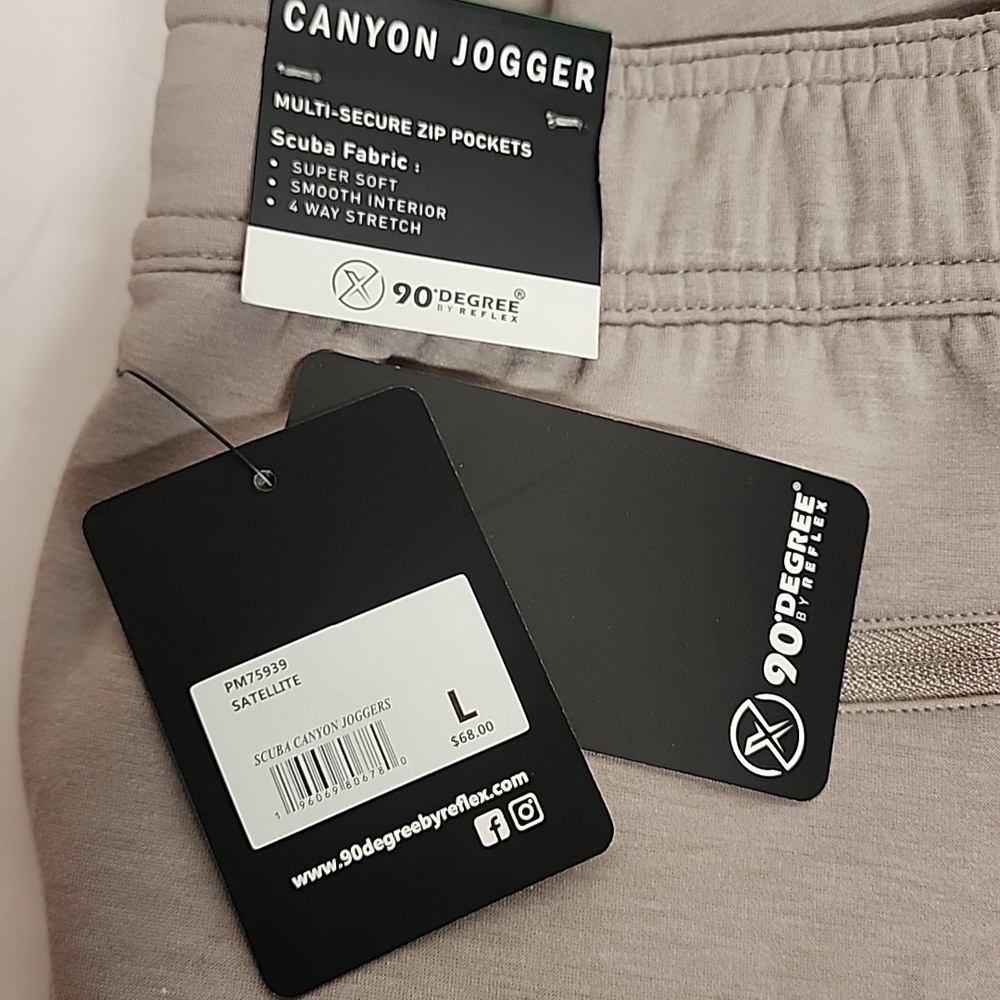 90 Degrees By Reflex Scuba Canyon Jogger Sz L Men's Satellite Soft Jogger Pants - Picture 9 of 12